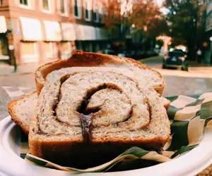 House-made cinnamon swirl bread