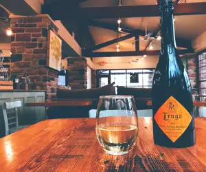 A delicious glass of wine to enjoy. Picture taken at our Midlothian location