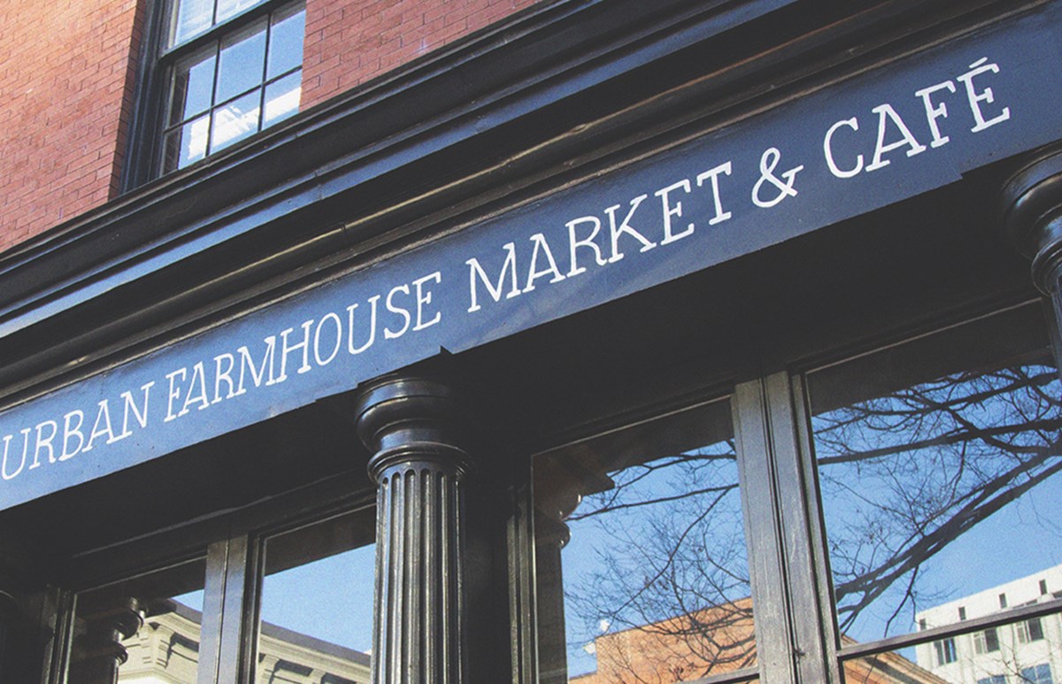 the urban farmhouse market and cafe storefront in Richmond Virginia